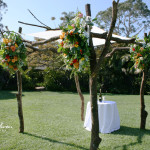 Flower Draped Wedding Chuppah | Oregon Coastal Flowers LLC Flower Draped Wedding Chuppah
