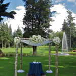 Beautiful Outdoor Wedding Chuppah | Oregon Coastal Flowers LLC Beautiful Outdoor Wedding Chuppah