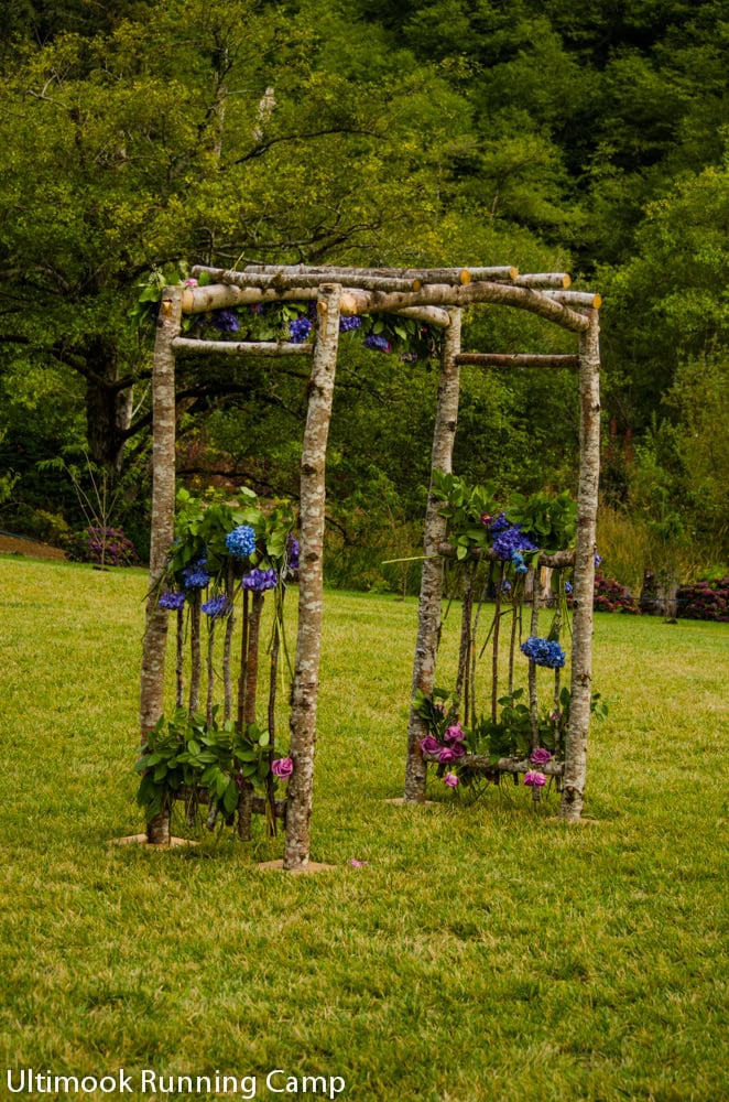 Organic wedding pergola