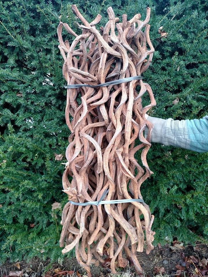 Twisted Wood Natural Rattan
